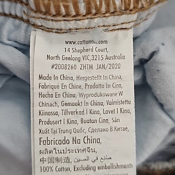 Cotton:On Straight Leg Distressed Five Pocket Med Wash Jeans Women's Size 6 - Picture 9 of 10